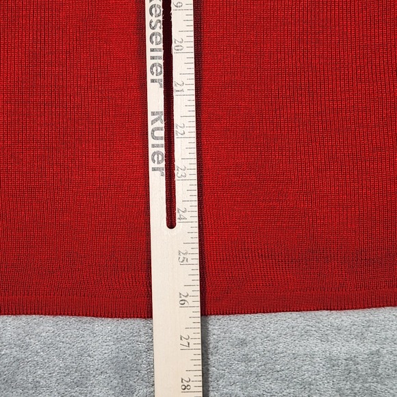 Demetre Sweater Womens XL Red Black Eclipse Pullover Wool Acrylic Half Zip NWT - Picture 10 of 11